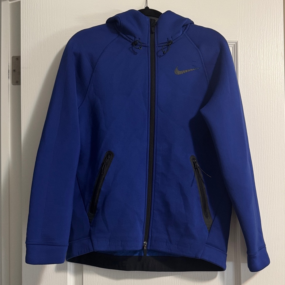 Nike Mens Royal Blue Zip up Hoodie Sweater